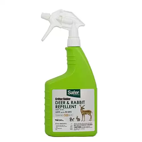 Safer Ready-to-Use Brand 5981 Critter Ridder Deer & Rabbit Repellent