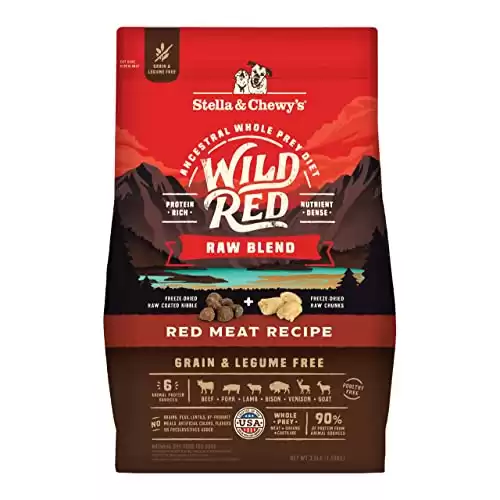 Stella & Chewy’s Wild Red Raw Blend Kibble Dry Dog Food Grain Free Red Meat Recipe