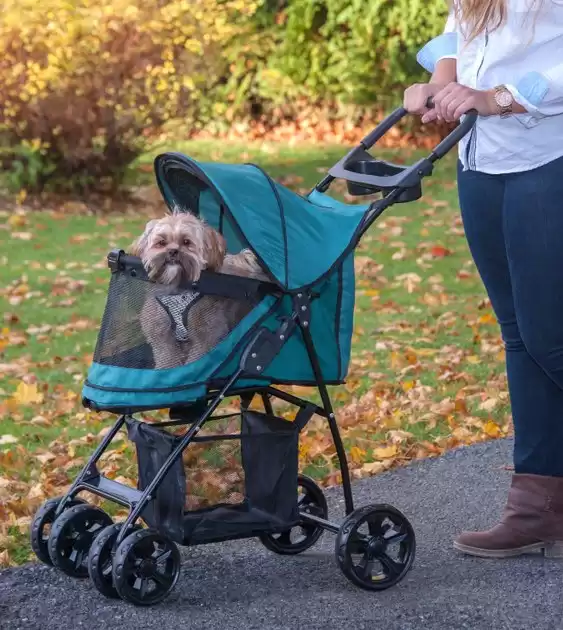PET GEAR Happy Trails Lite No-Zip Pet Stroller