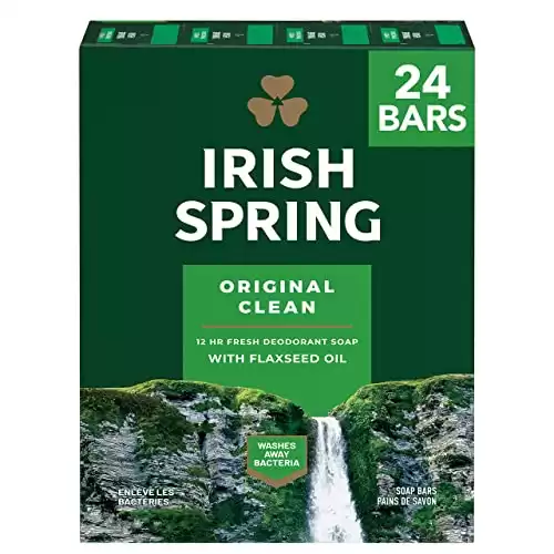 Irish Spring Men's Deodorant Bar Soap, Original Scent
