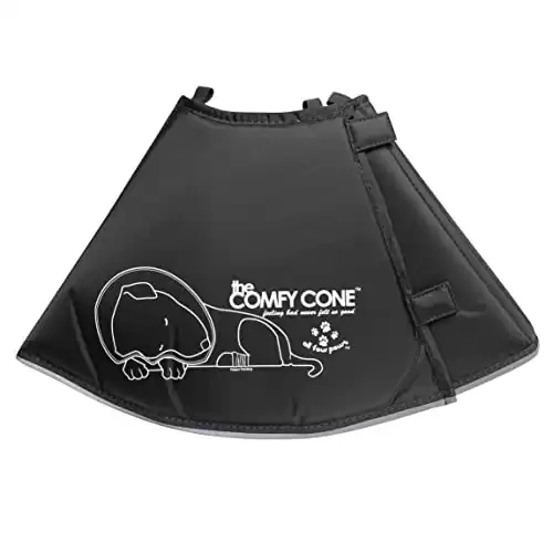 The Original Comfy Cone by All Four Paws, Soft Pet Recovery Collar with Removable Stays