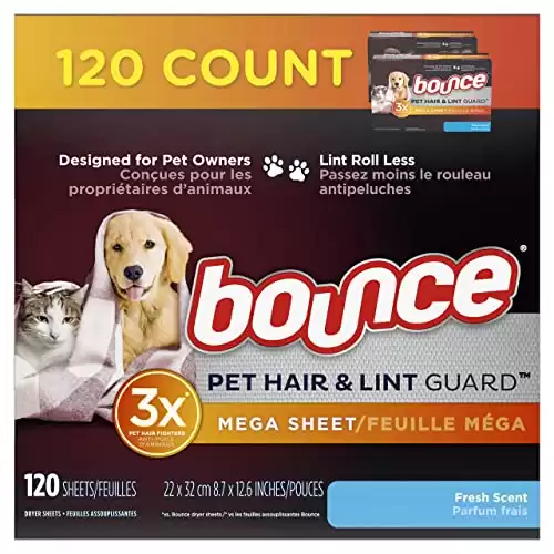 Bounce Pet Hair and Lint Guard Dryer Sheets