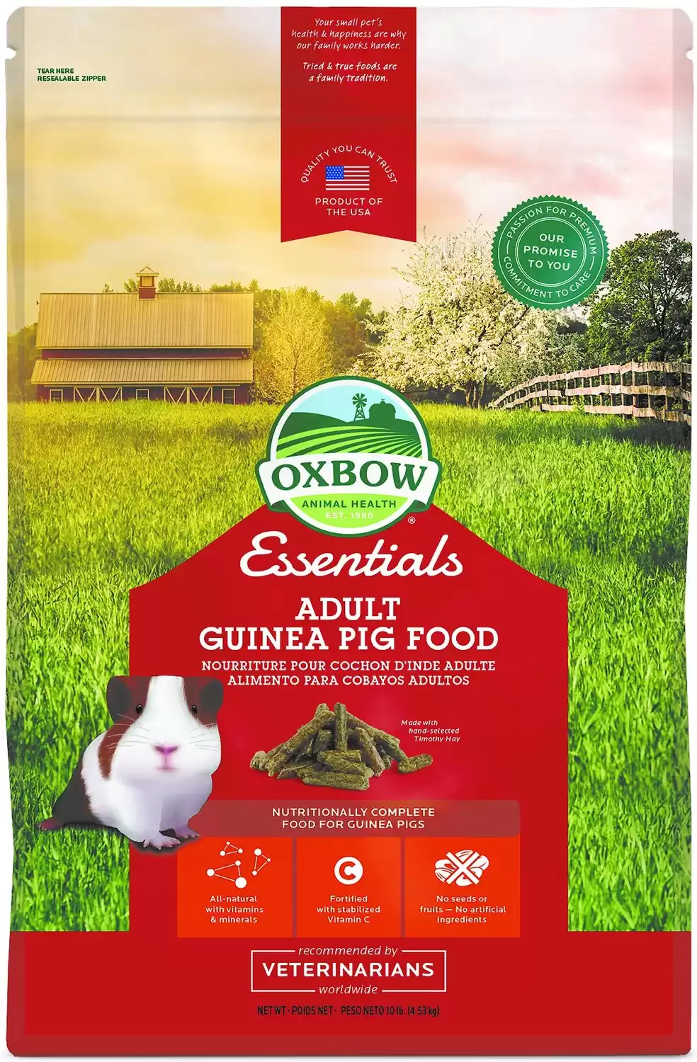 Oxbow Essentials Cavy Cuisine Adult Guinea Pig Food