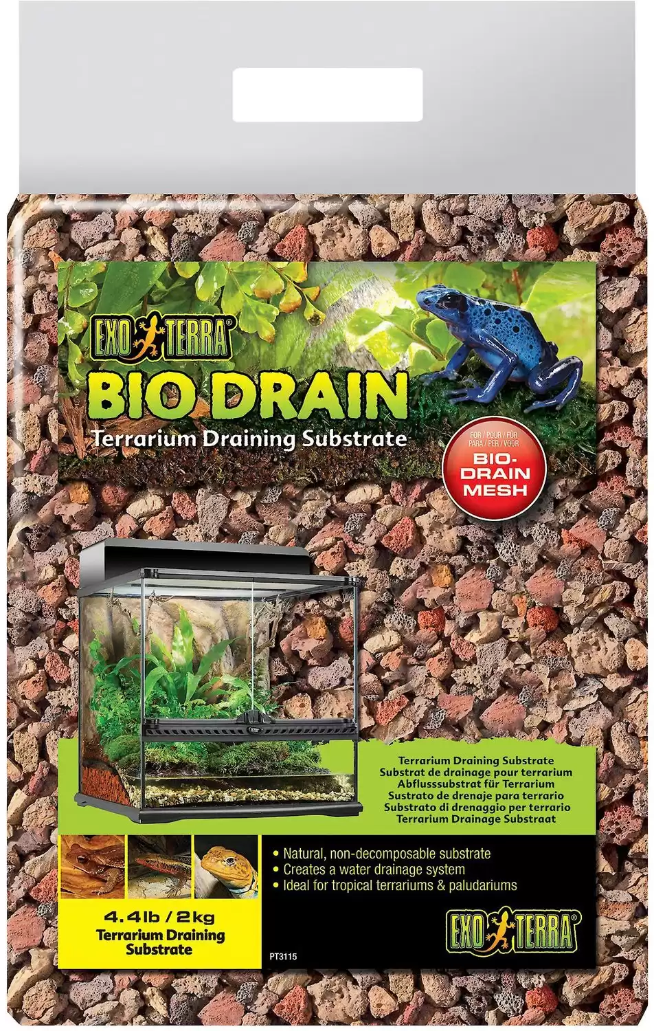 Exo Terra Bio Drain Terrarium Draining Reptile Substrate