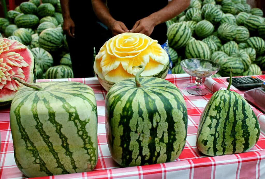 Cubic and Triangular Watermelon