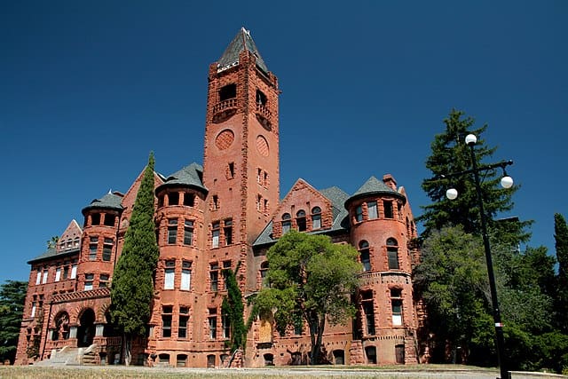 Outside of Preston Castle during the day