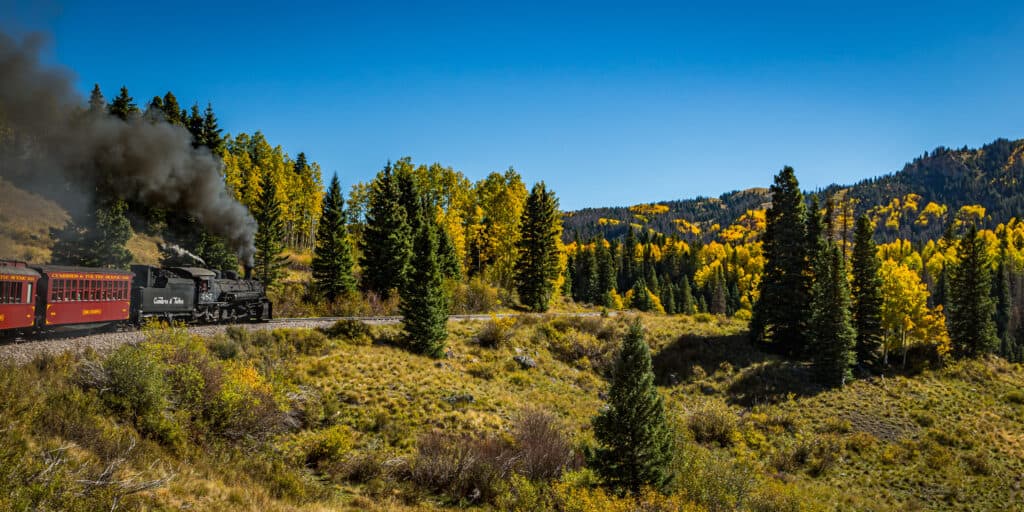 Cumbres and Toltec passenger steam train