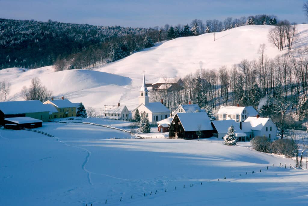 Vermont is the snowiest state in the United States