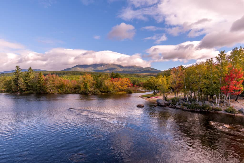 Mount Katahdin from the Abol bridge