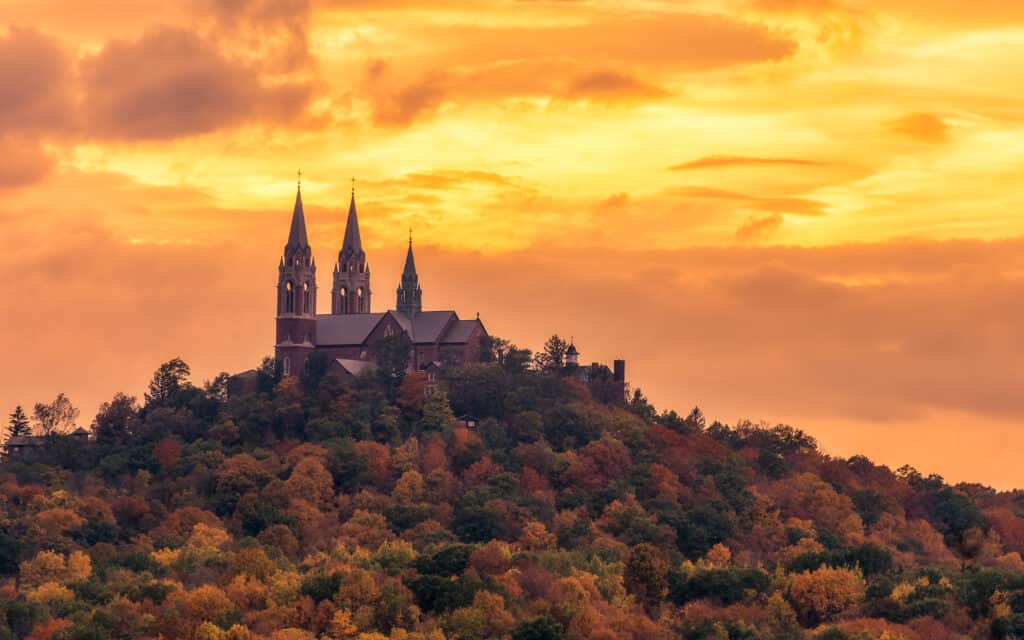 Holy Hill at sunset