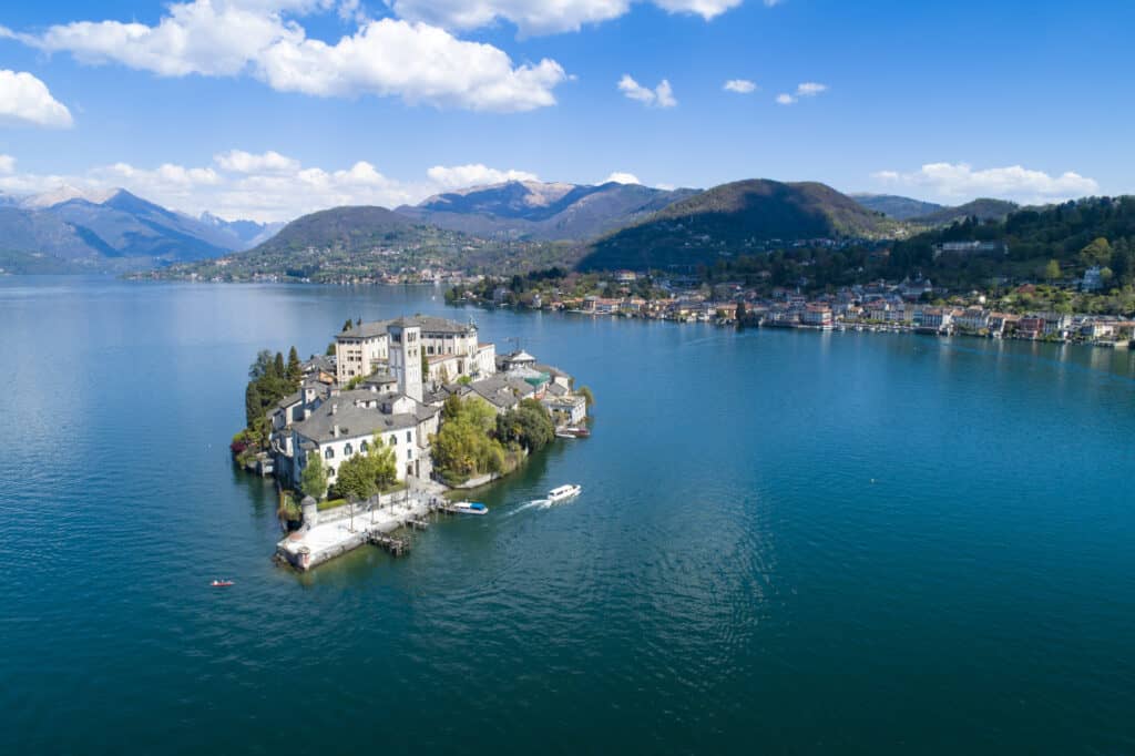 Orta lake in Italy