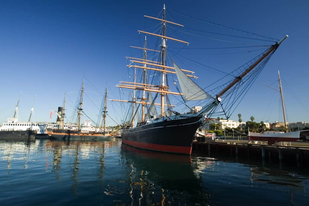 The Star of India historic sailing ship.