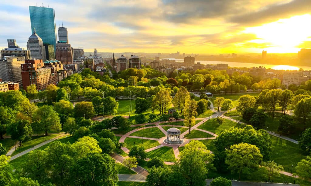 Boston Common, Boston - Massachusetts, Public Park, Boston Public Garden, Springtime