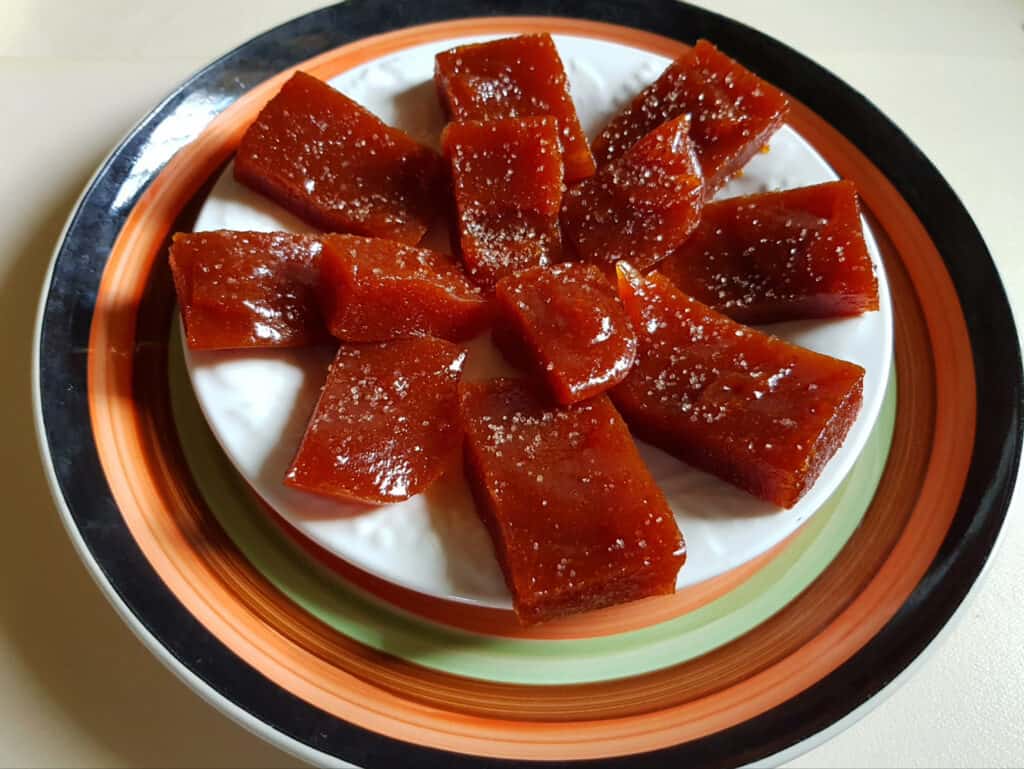 Guava fruit made into a sweet snack