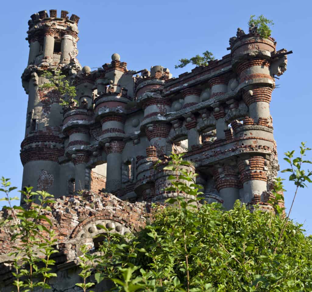 The ruins of Bannerman Castle on Pollepel Island in the Hudson River