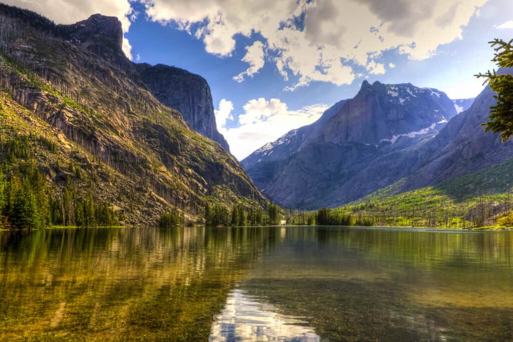 Lake, Montana - Western USA, Horizontal, Mountain, Mountain Range