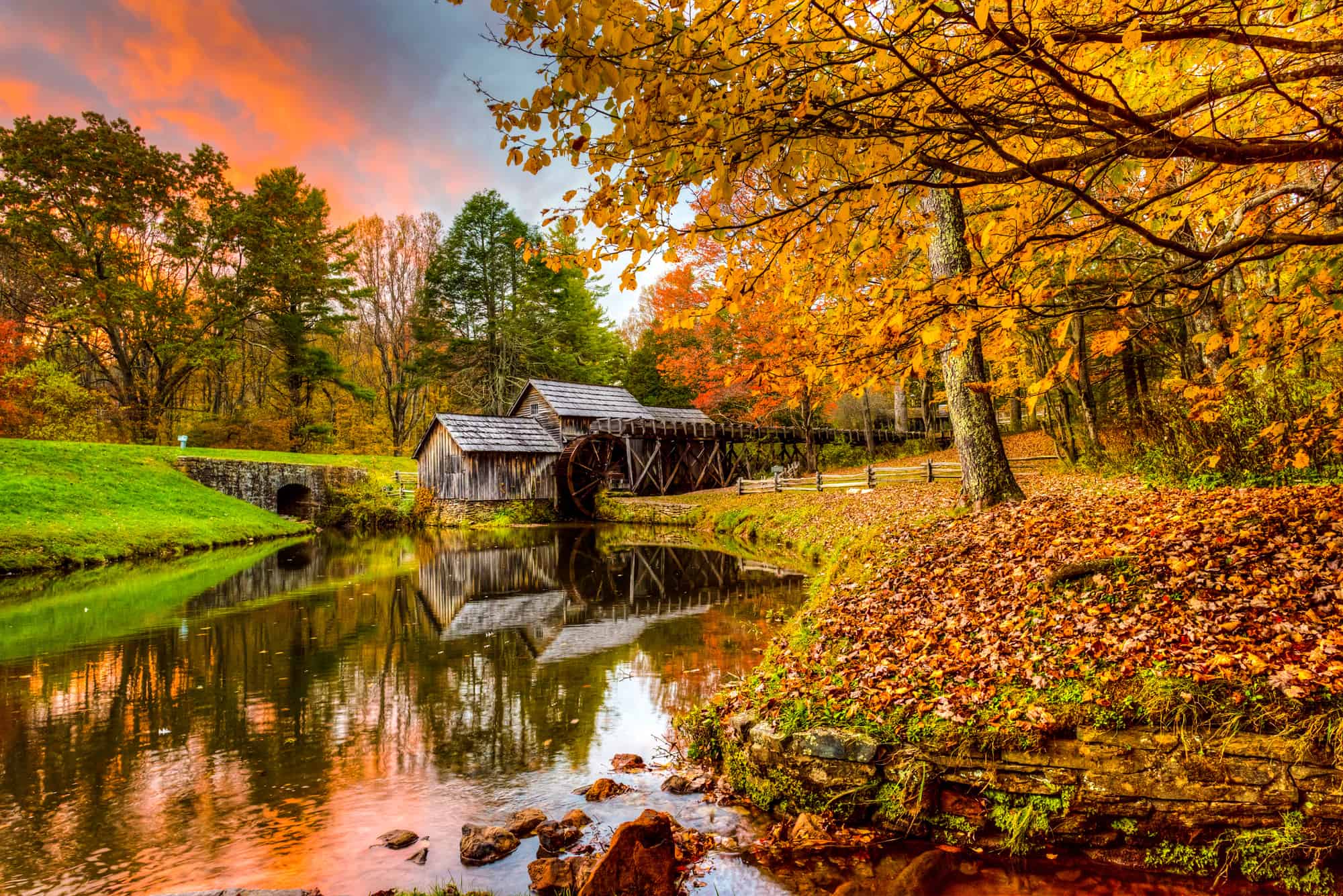 Blue Ridge Parkway, Watermill, Virginia - US State, 2015, Autumn