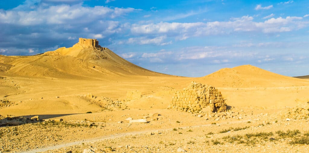 The Syrian Desert near Palmyra