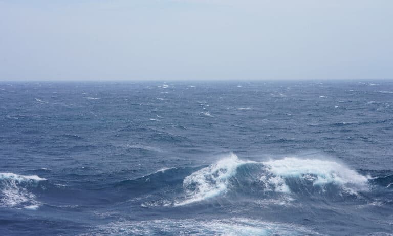 pacific ocean during a typhoon