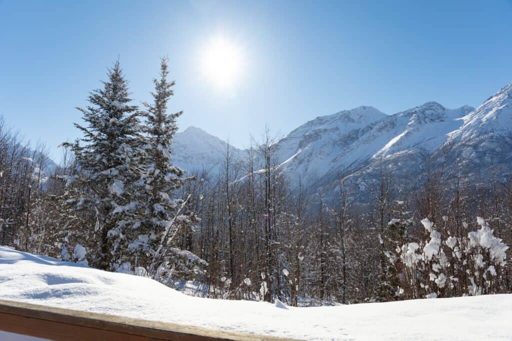 snow in alaska