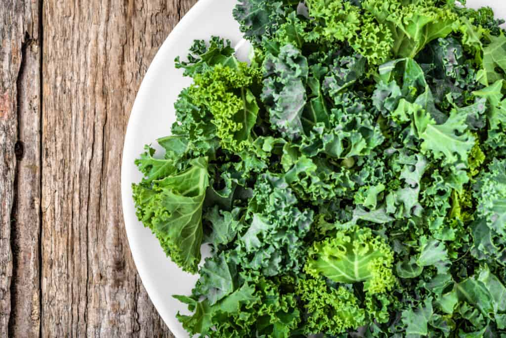 kale on a plate