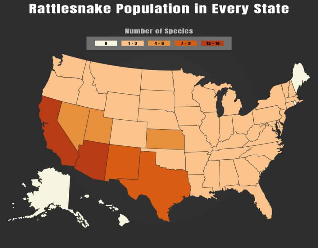 where do snakes live map