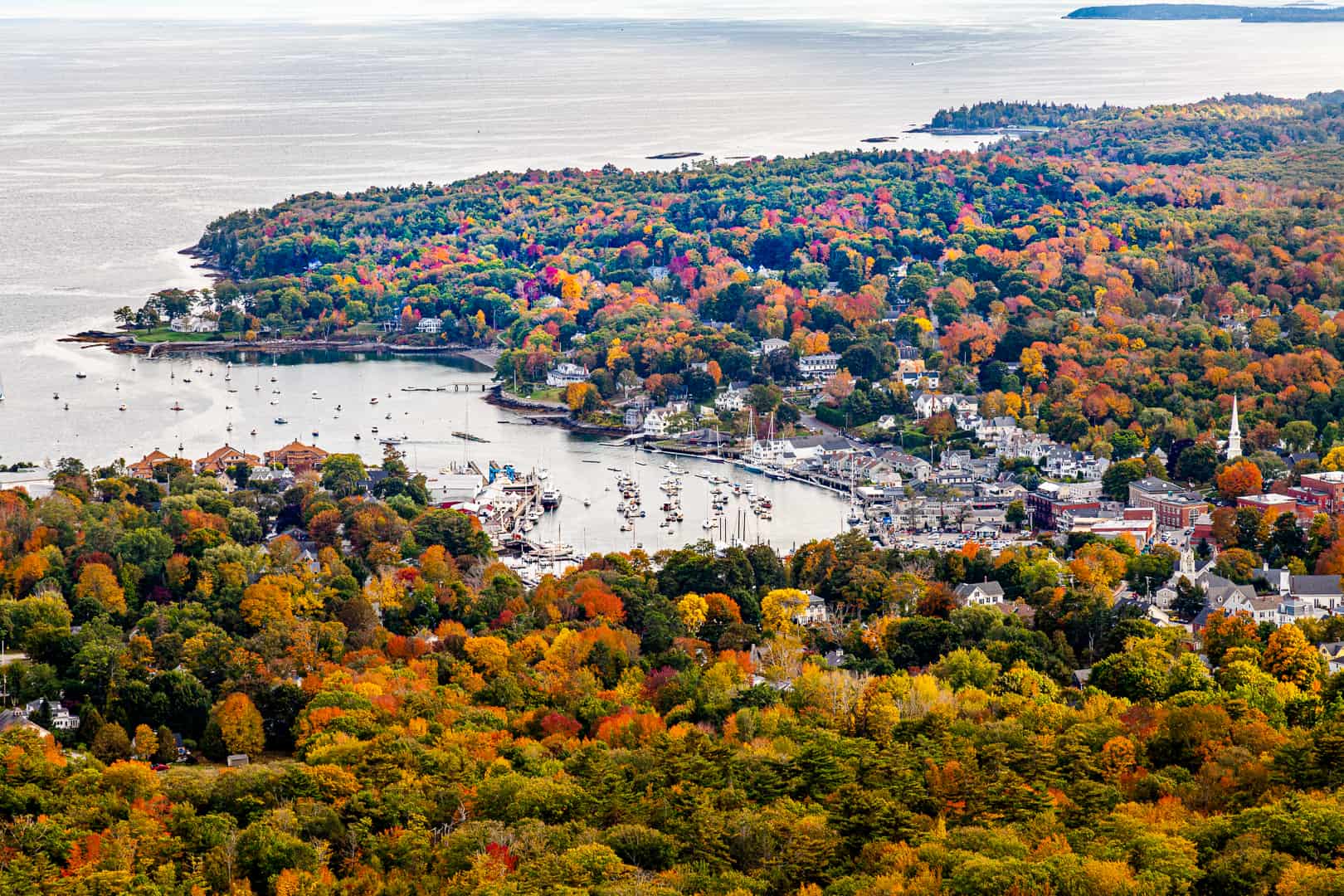 Coastal town of Camden Maine.