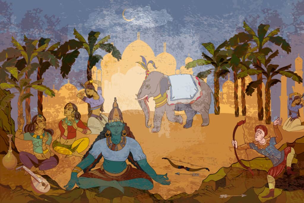 Indian Mythology Mural