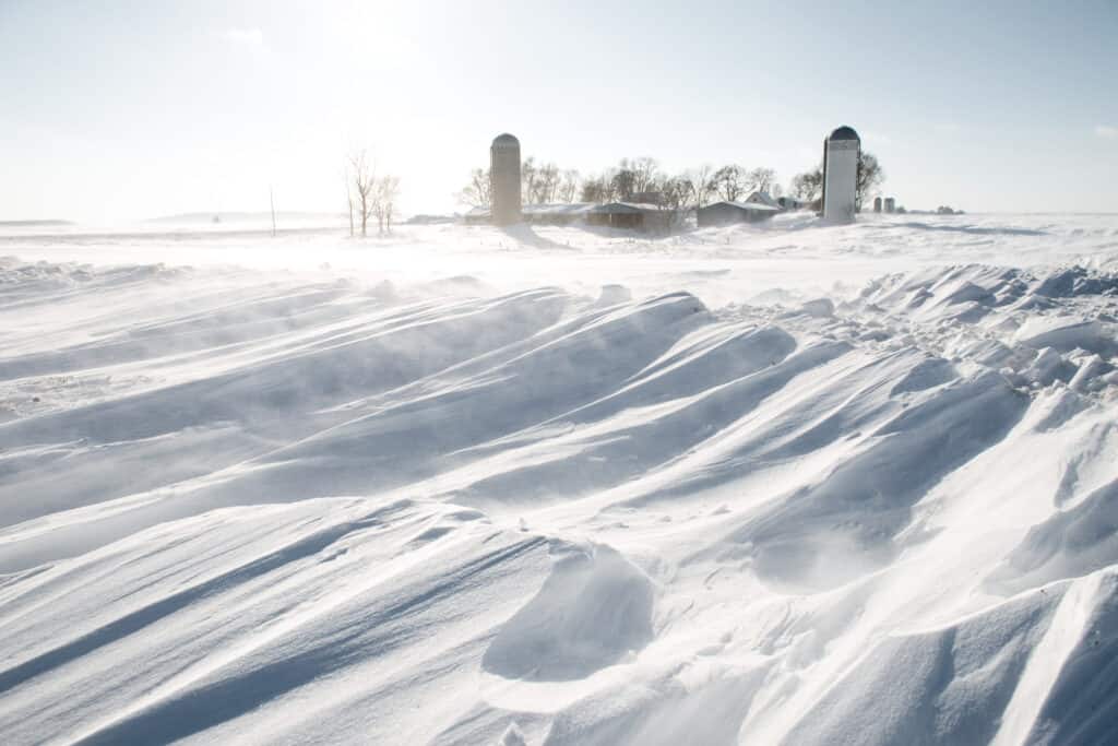 Heavy snow in Minnesota