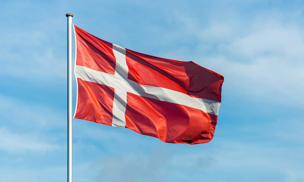 The flag of Denmark