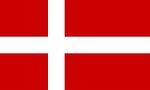 The flag of Denmark has a red field and a Nordic cross in white that is positioned off-center. 
