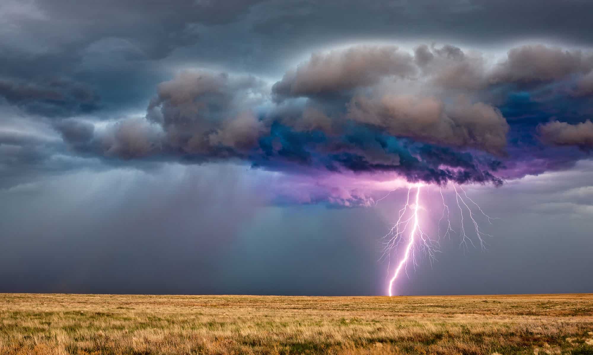 Lightning, Thunderstorm, Cloud - Sky, Cloudscape, USA