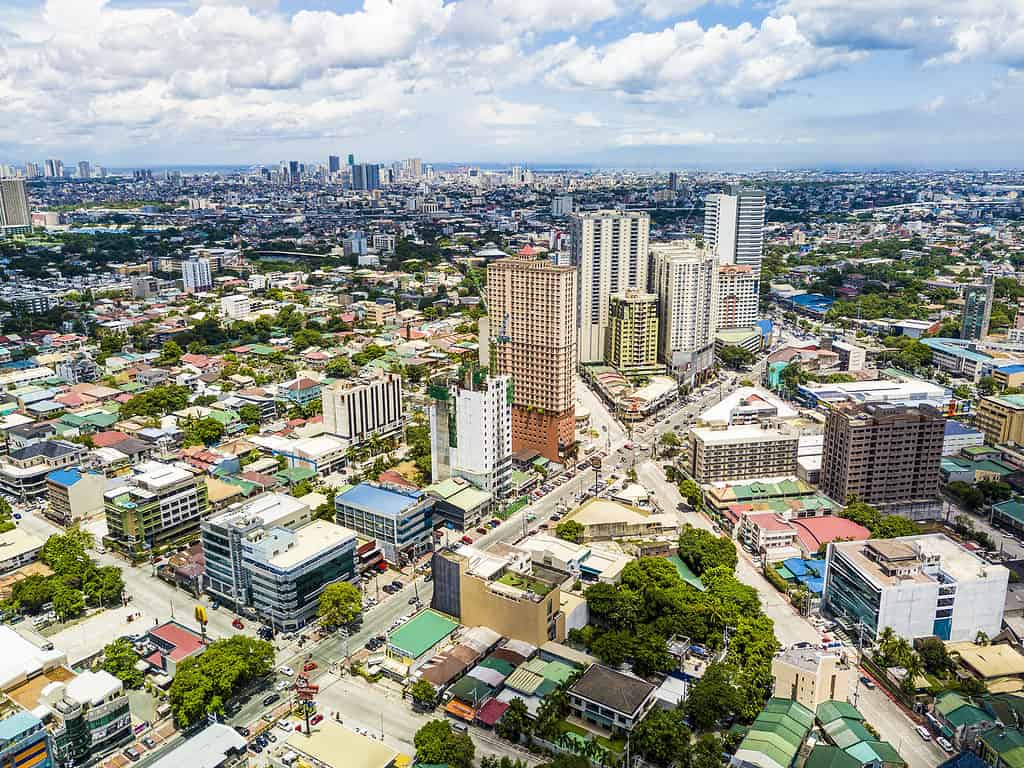 Philippines, Office Building Exterior, Quezon City, Urban Skyline, Aerial View