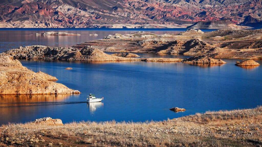 Lake Mead reservoir on the Colorado River in Nevada