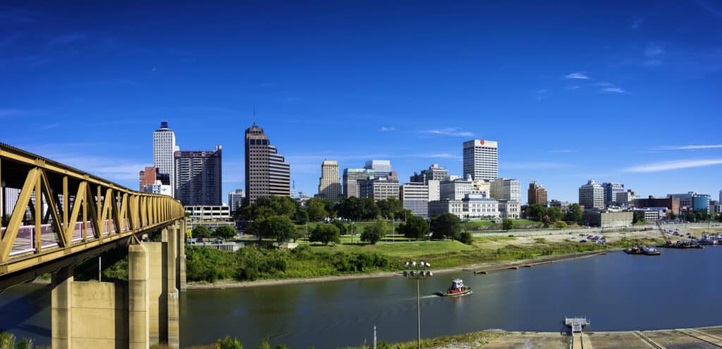 Mississippi River in Memphis, Tennessee