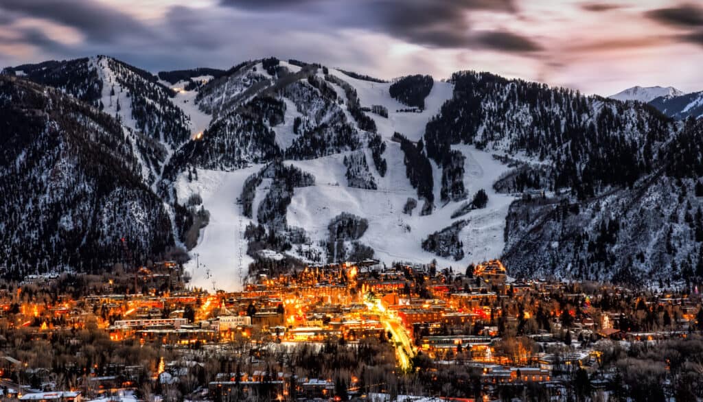 Aspen Colorado in winter