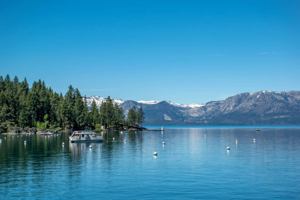 Lake Tahoe is the largest alpine lake in North America