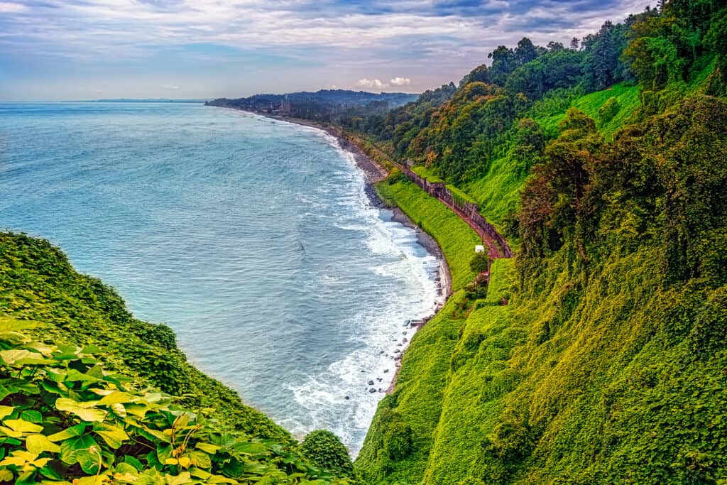 Black Sea coast, Georgia.