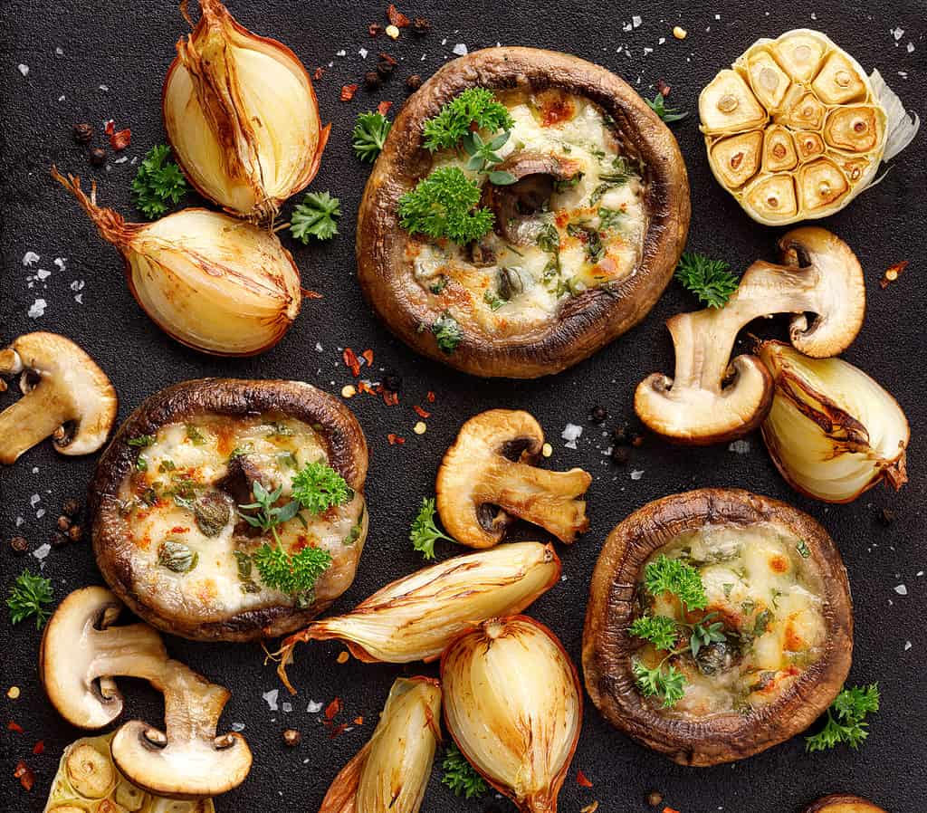 stuffed portobello mushrooms