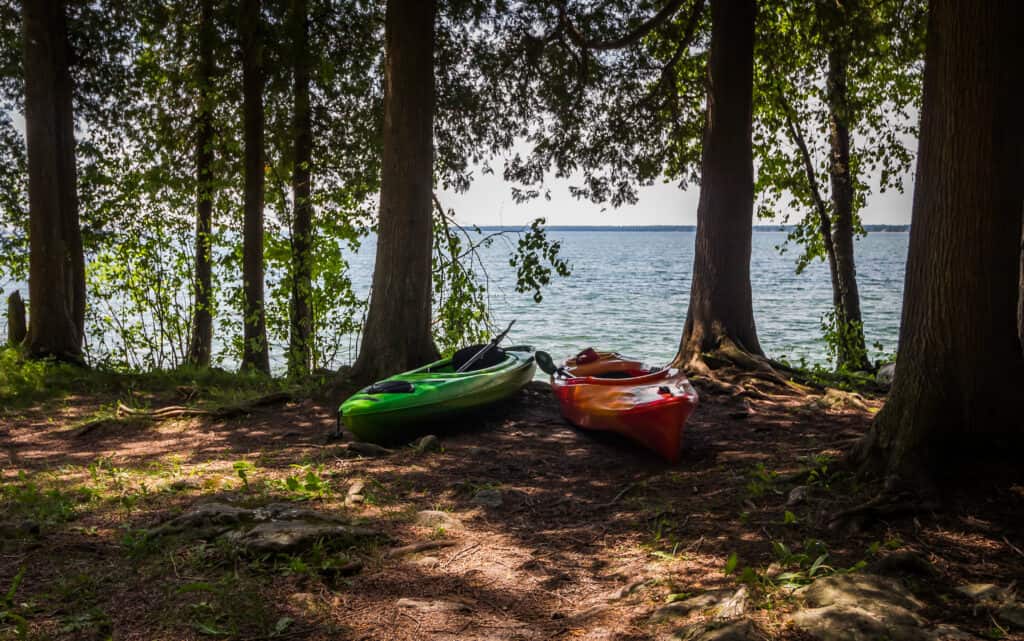 Kayaking is a great way to explore Lake Michigan Water Trails