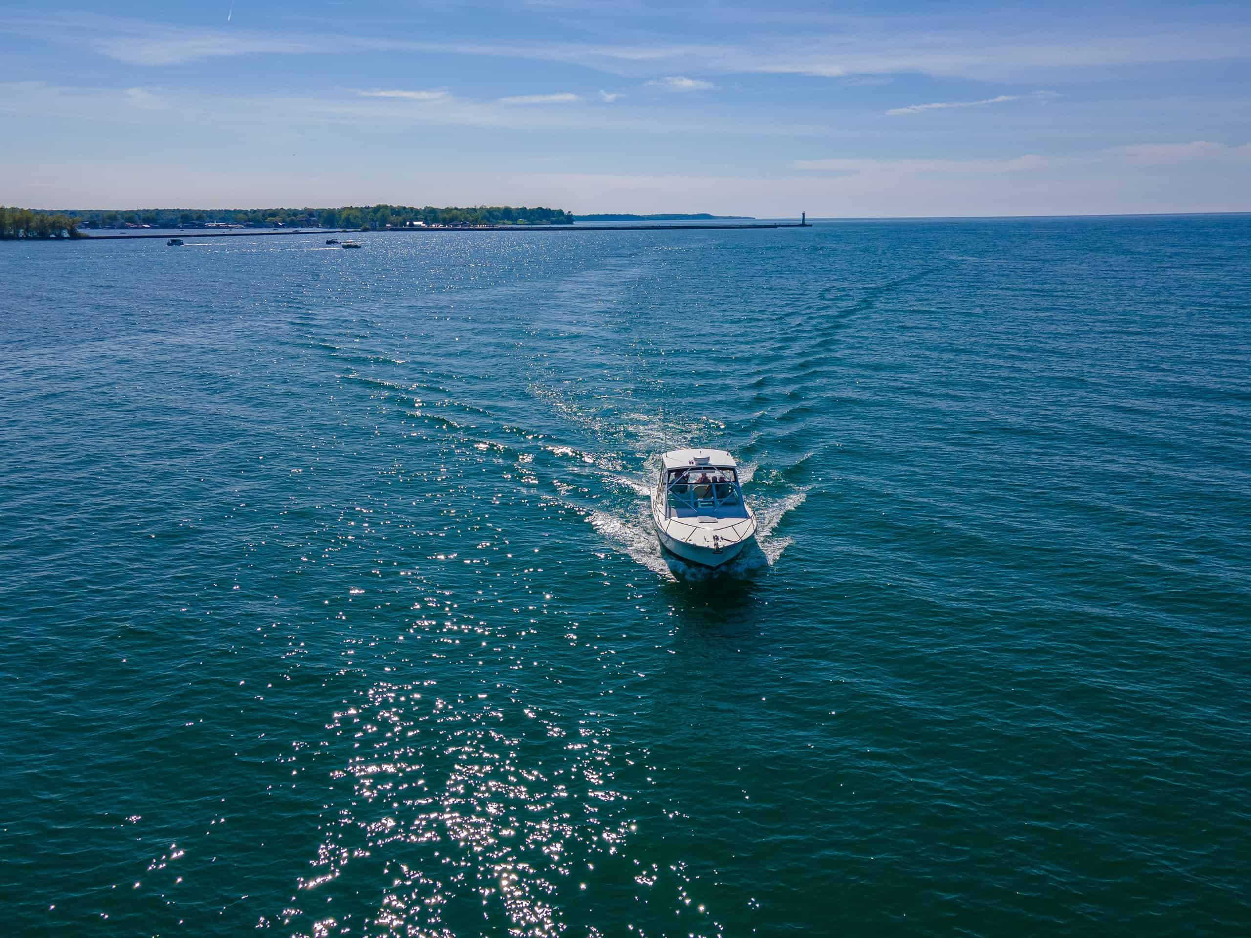 Boating in the Lake Ontario New York, USA