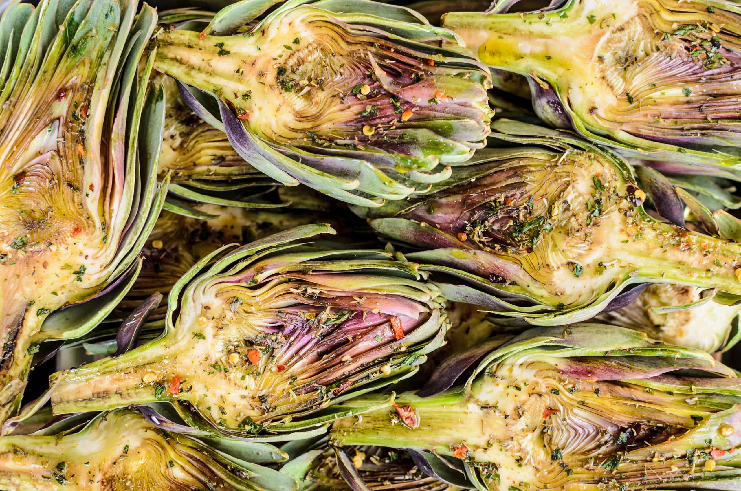 Roasted artichoke