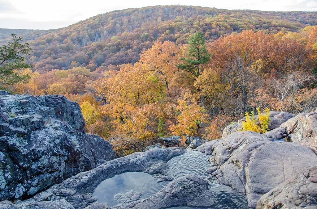 St. Francois Mountains, Missouri is one of the oldest ranges in the world.