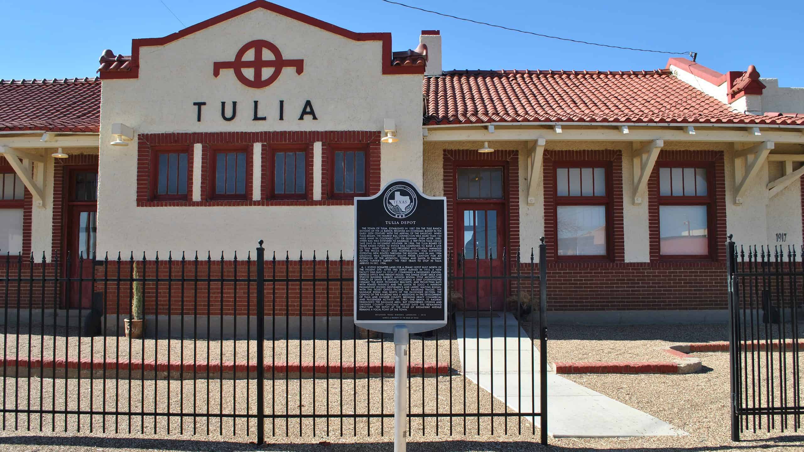 Santa Fe Railroad Depot, Tulia, Texas