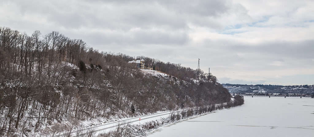 Frozen Mississippi river - Dubuque, Iowa