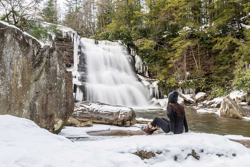 Muddy Creek Falls in Oakland, Maryland - Snowiest Place in Maryland