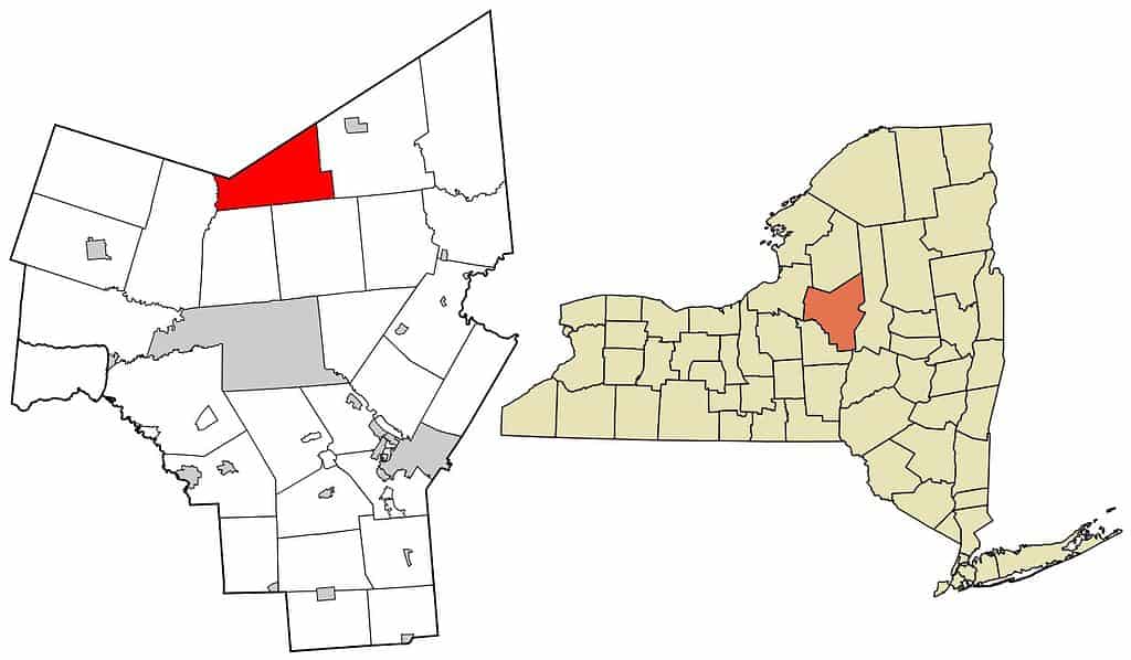 Oneida County New York incorporated and unincorporated areas Ava highlighted