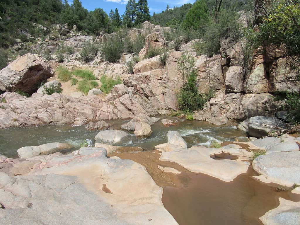 Ellison Creek at Water Wheel Falls Hiking Trail, Arizona Swimming Holes