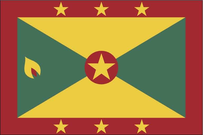 The flag of Grenada