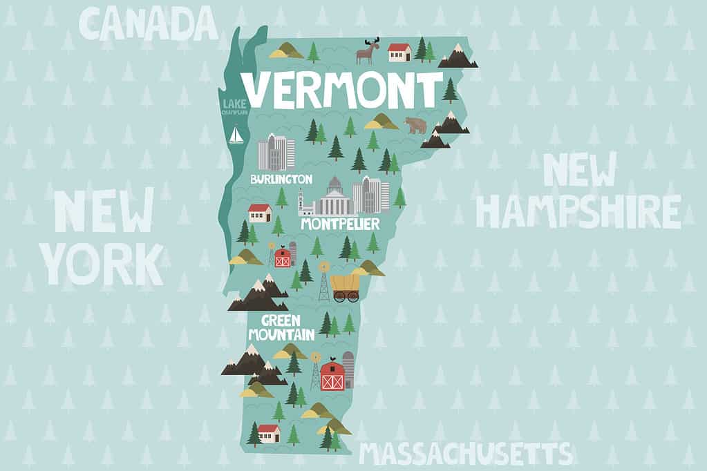 Vermont is a small state located in the northeastern US